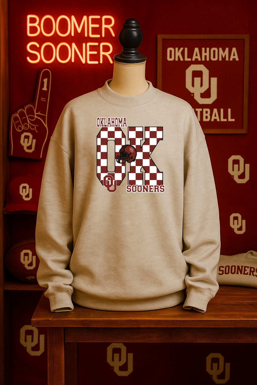 OK Sooner Checkered Infant Styles