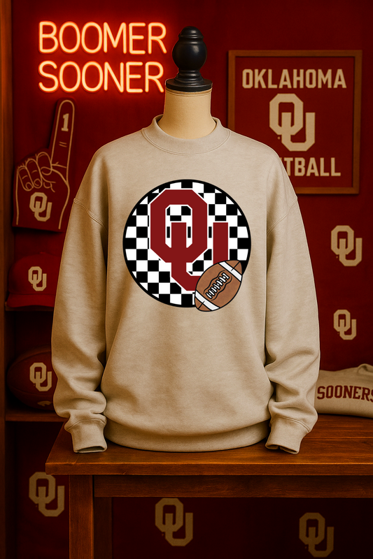 Checkered OU Toddler Styles