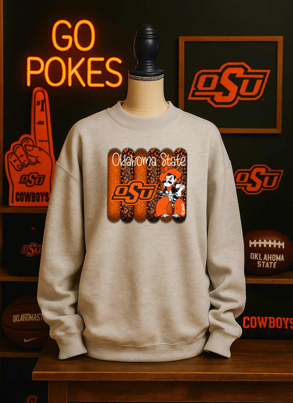 OK State Brushstroke Toddler Styles
