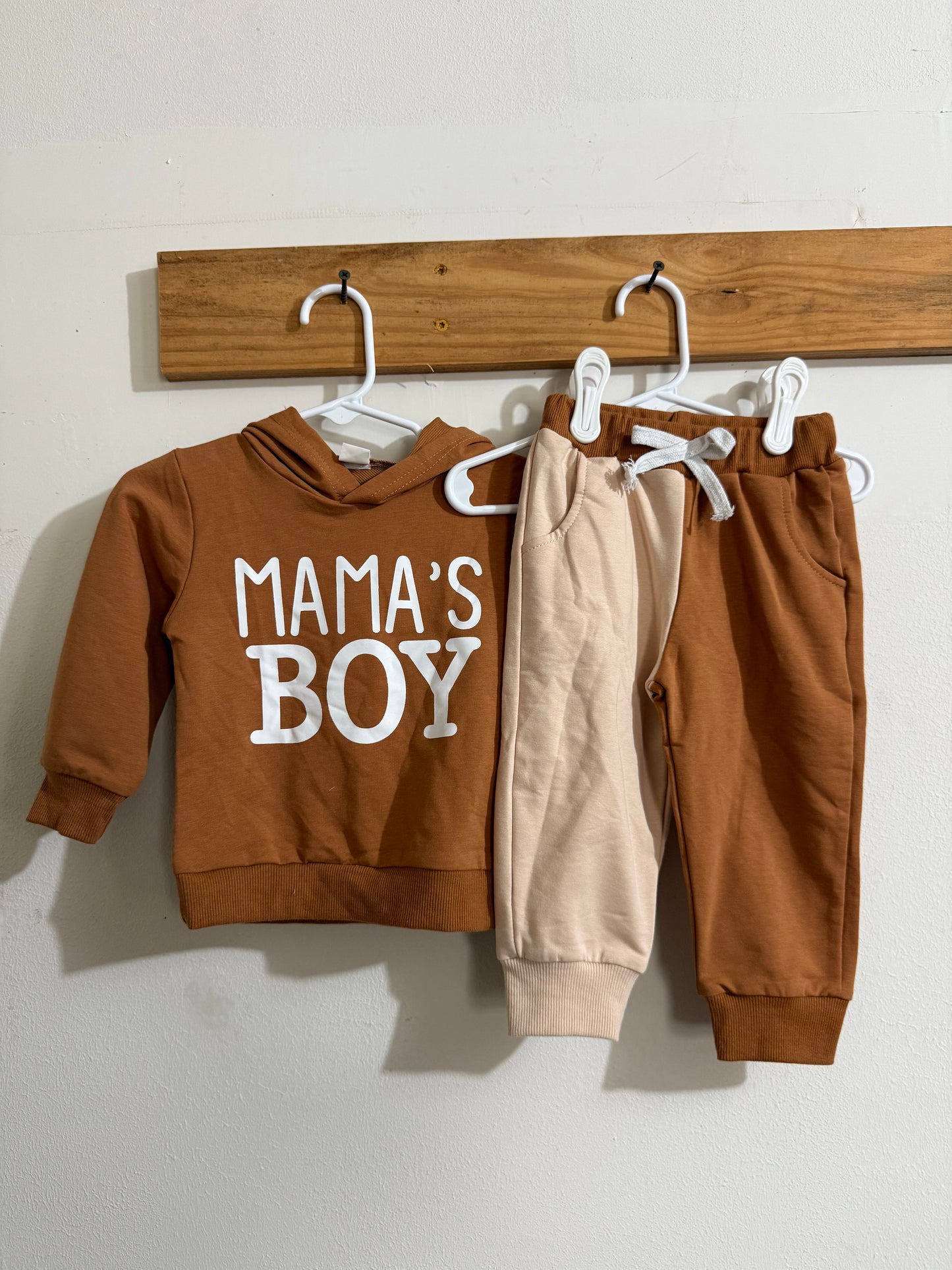 Caramel Mama’s Boy Colorblock Jogger Set