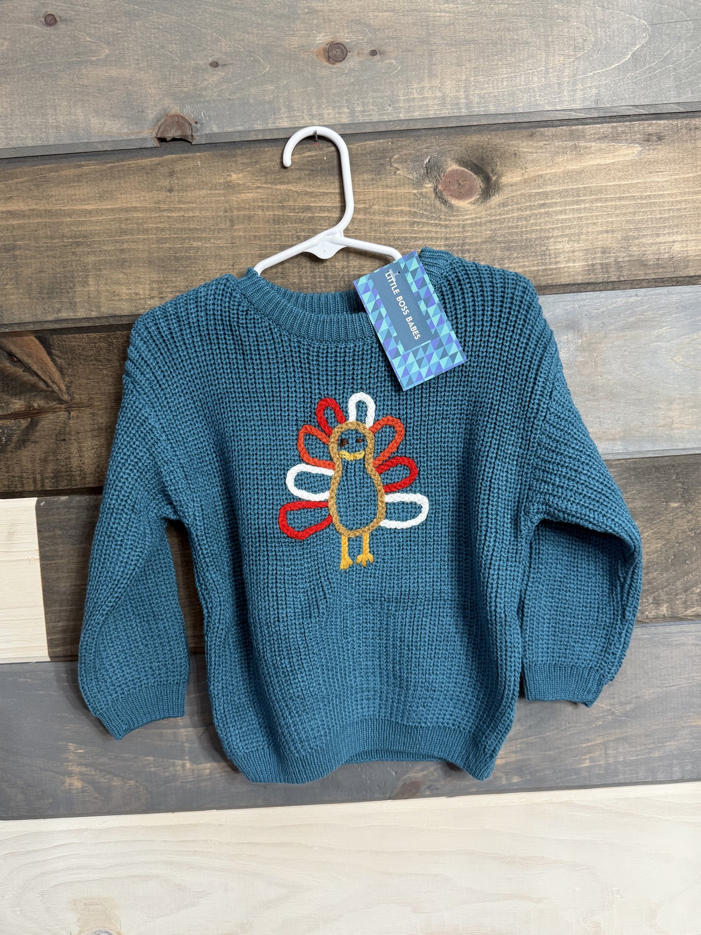 Blue Turkey Sweater (Oversized)