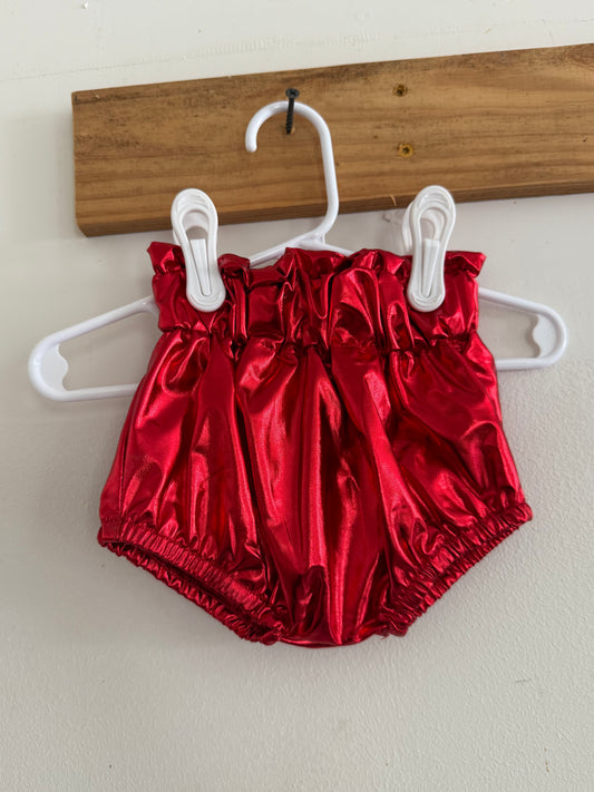 Red Metallic Bummies