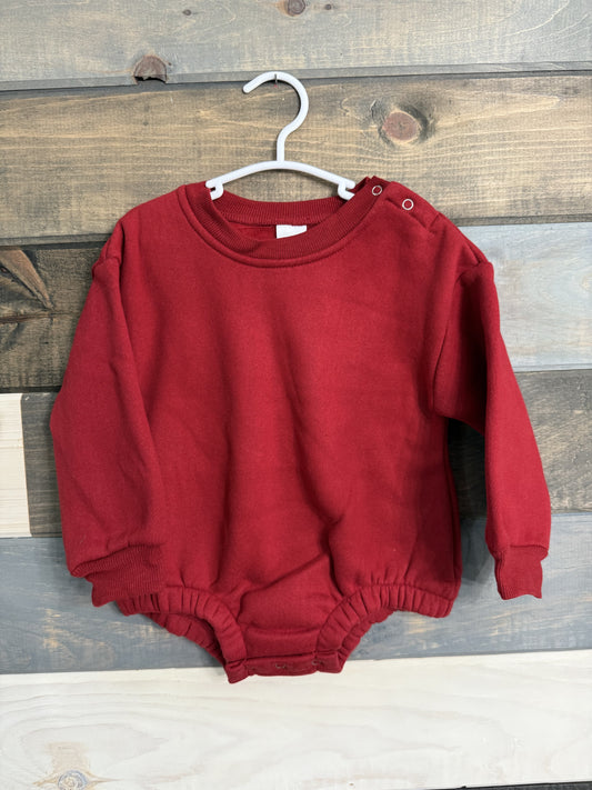 Red Cozy Crewneck Bubble