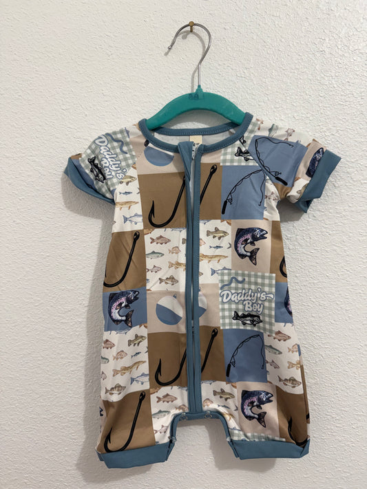 Fish Shortie Romper
