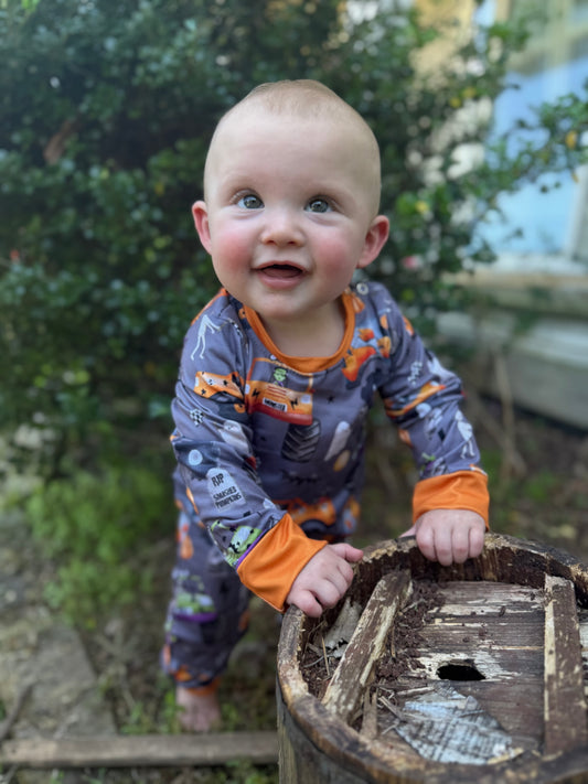 Spooky Monster Truck Romper