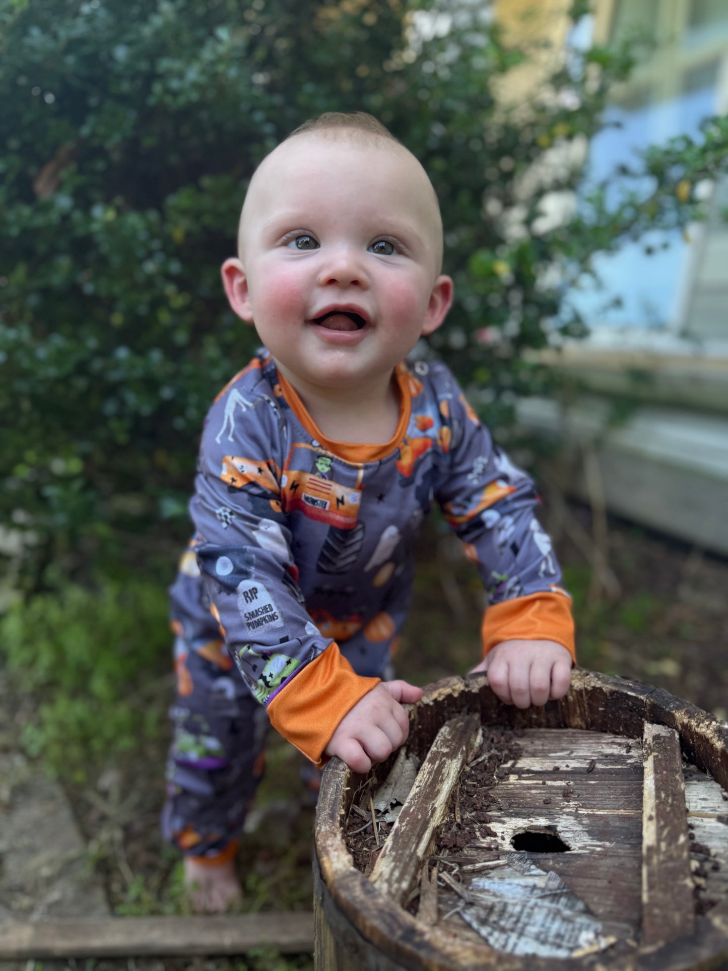 Spooky Monster Truck Romper