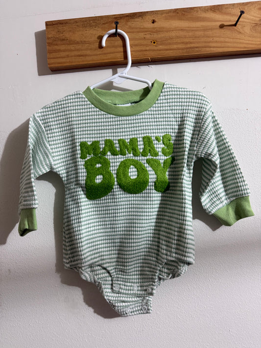 Green Mama’s Boy Romper