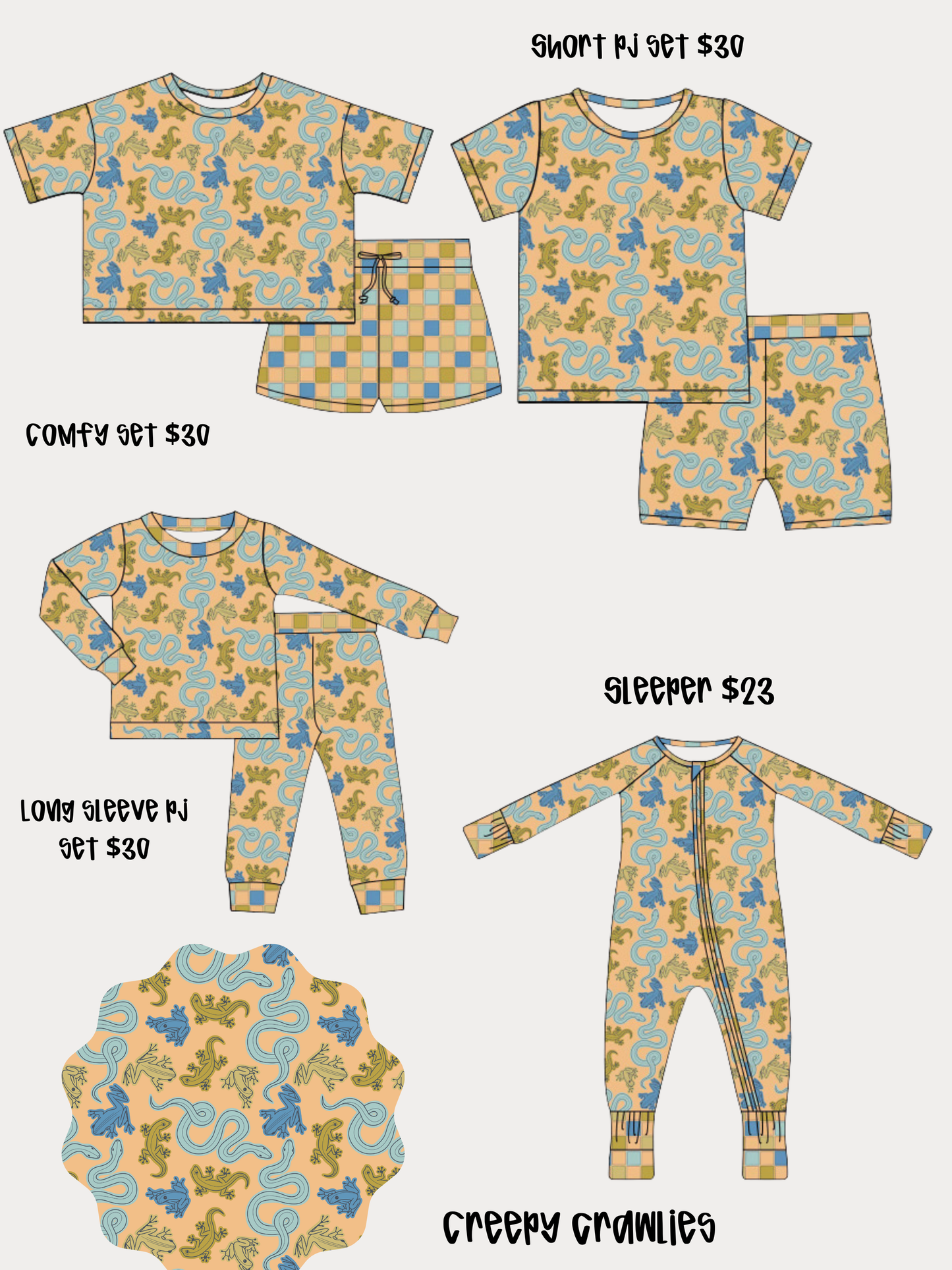 Long Pj Bamboo Set PRE ORDER