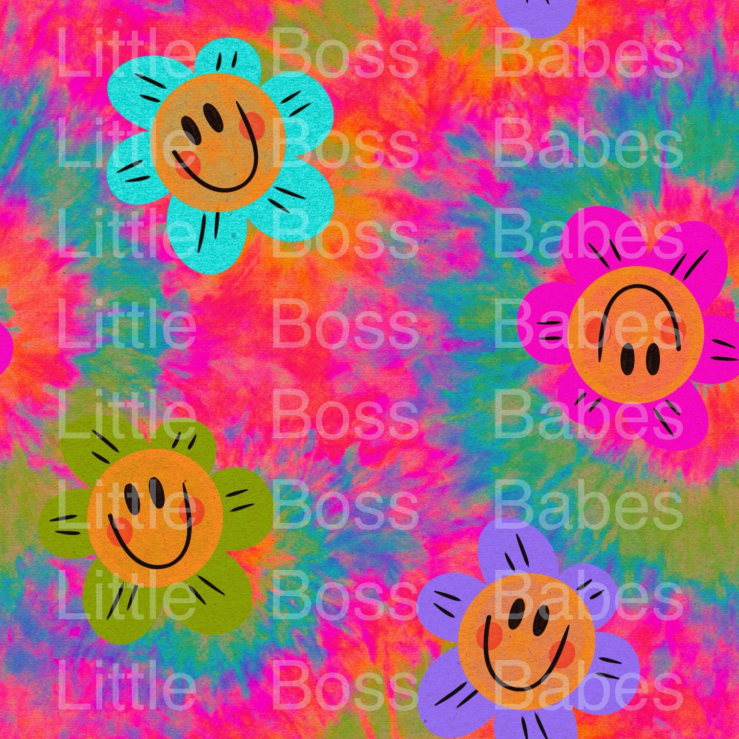 Floral Tye Dye Swim Styles