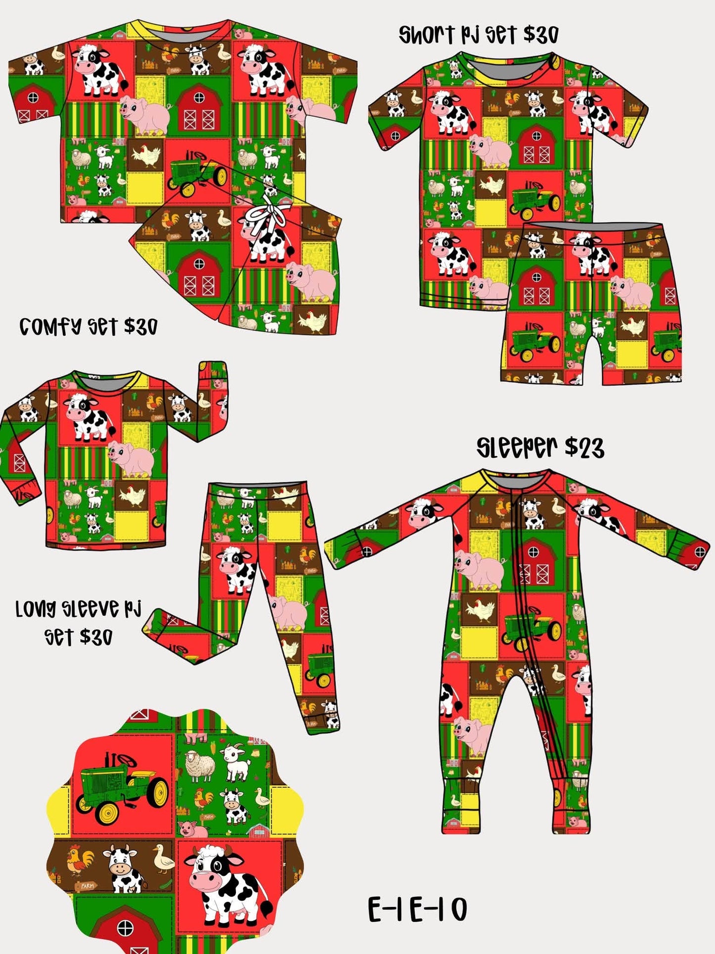 Long Pj Bamboo Set PRE ORDER