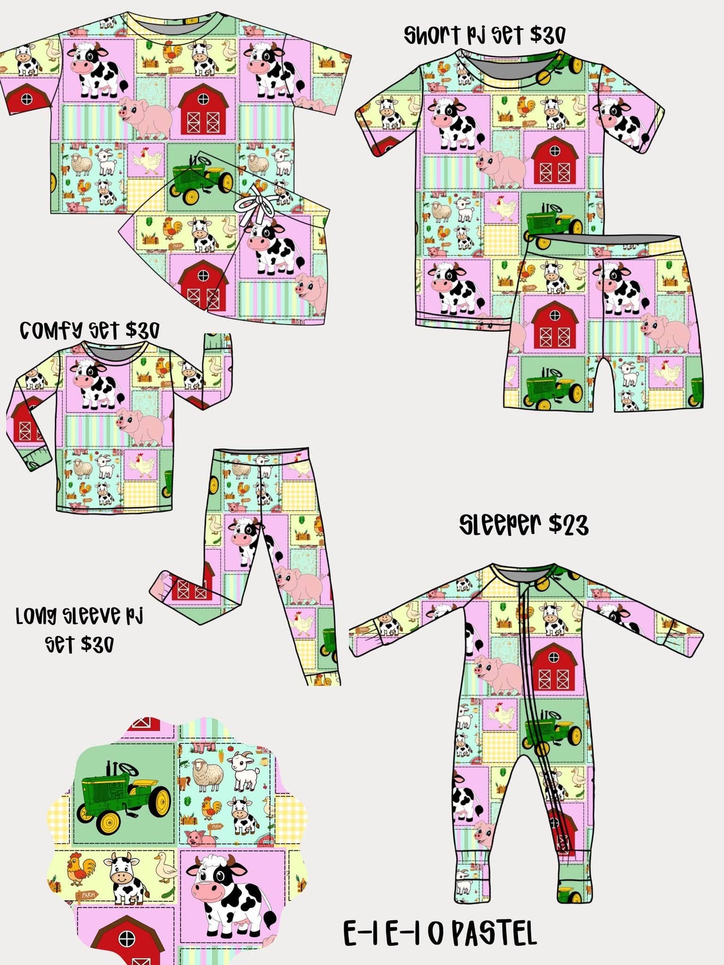 Long Pj Bamboo Set PRE ORDER