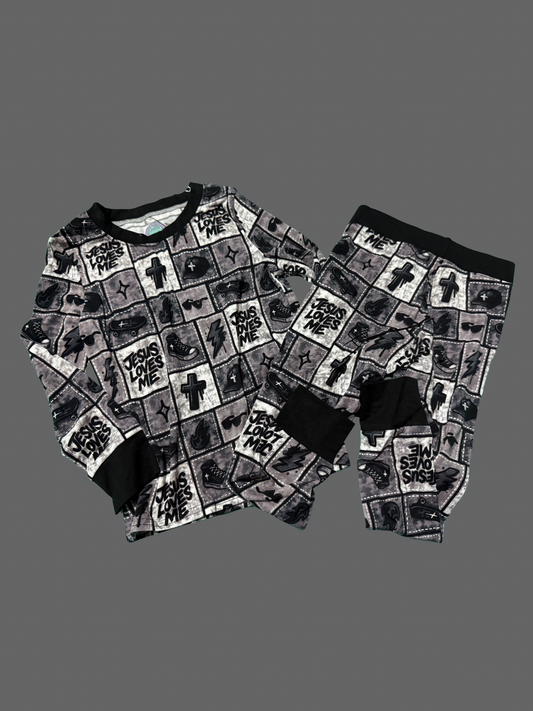 Jesus Loves Me Bamboo Pj Set