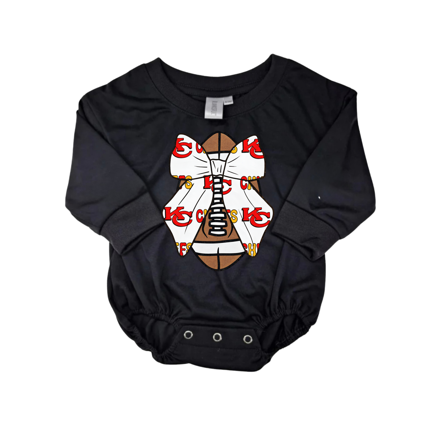 Kansas Football Bow Infant Styles