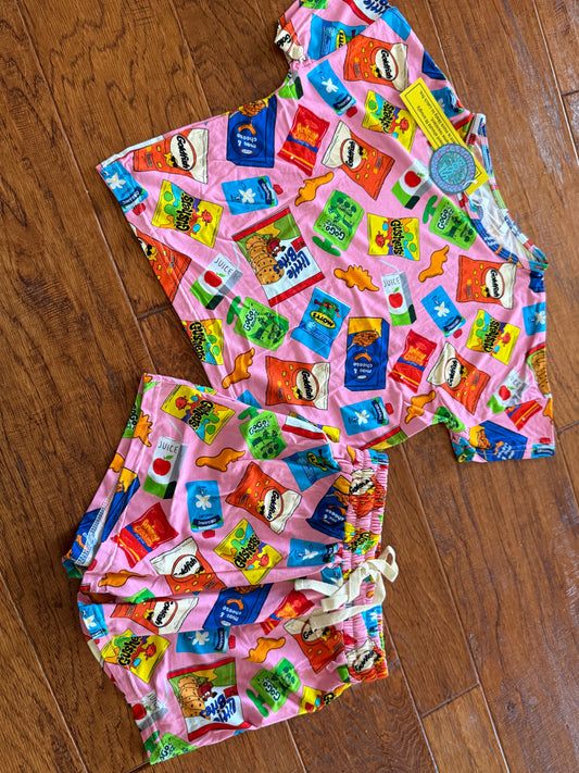 Pink Snack Bamboo Comfy Set (Daywear)