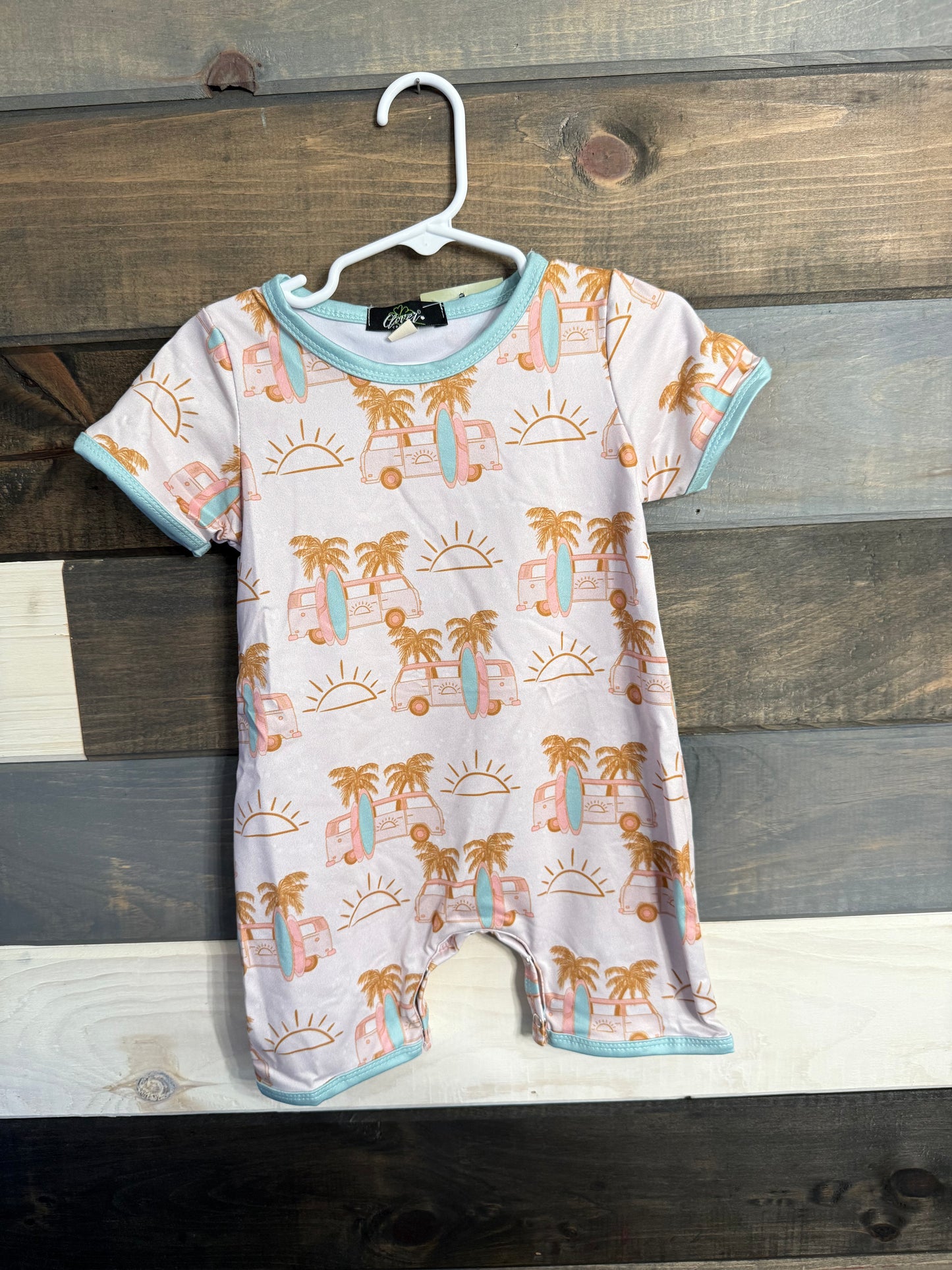 Surfs Up Blue Romper