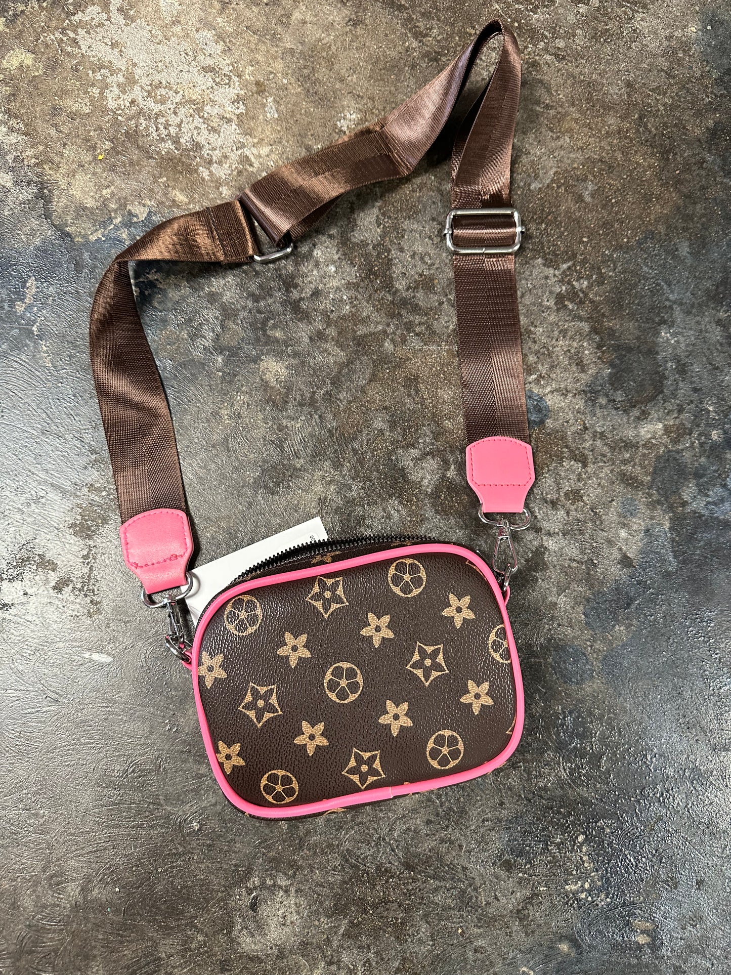 Brown mini belt bag