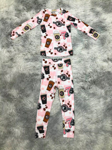 Pink 7B Bamboo Pajama Set