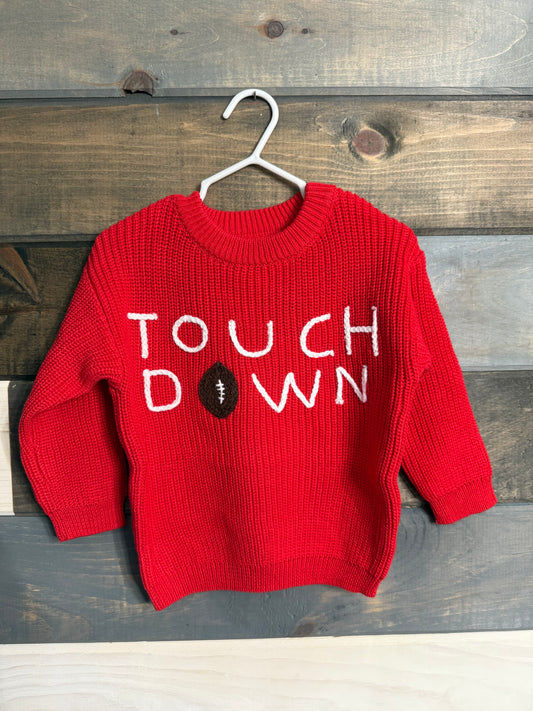 Red Touchdown Sweater