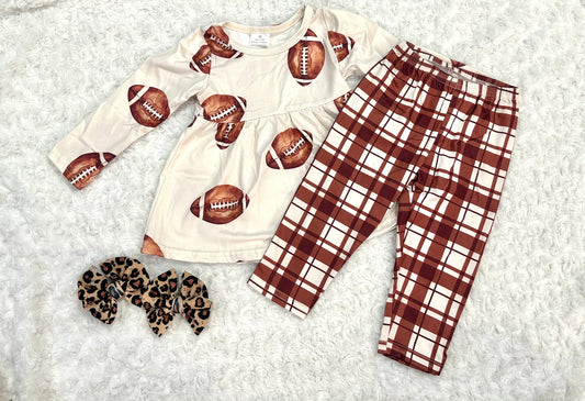 Plaid Football Set